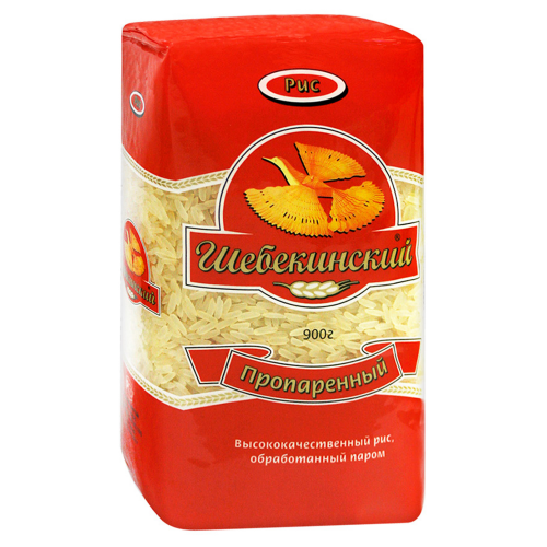 Рис Шебекинский пропаренный шлифованный 900 г