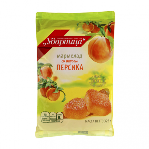 Мармелад Ударница со вкусом персика 325 г