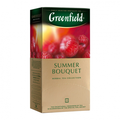 Чай Greenfield Summer Bouquet со вкусом и ароматом малины 25х2 г