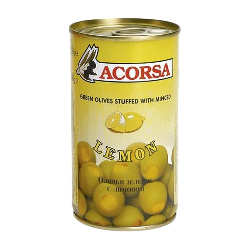 Оливки зеленые Acorsa с лимоном 350 г