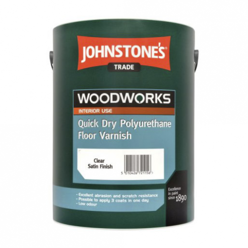 Лак полиуретановый Johnstone's Durable Quick Dry Polyurethane Varnish Satin Clear 2,5 л