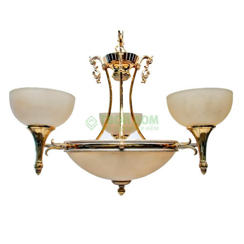 Люстра потолочная Reyluz 6059/3 GOLD WH
