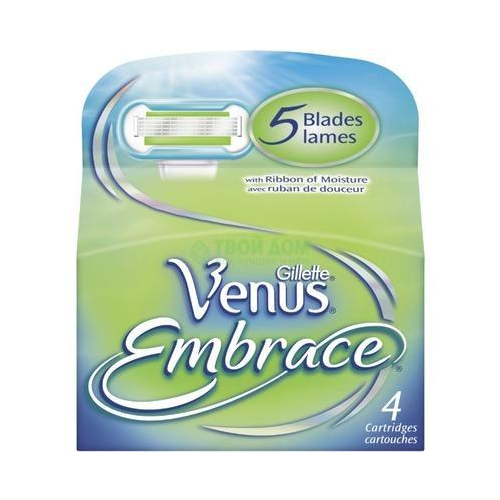 Кассеты для бритья Gillette Venus Embrace 4 Шт