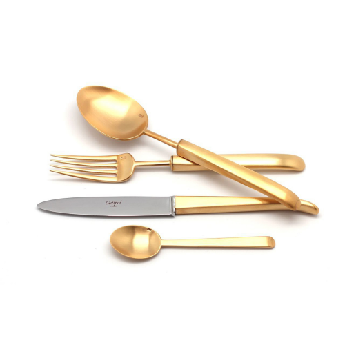 Набор приборов Cutipol CARRE GOLD 9132-72 72 предмета матовый