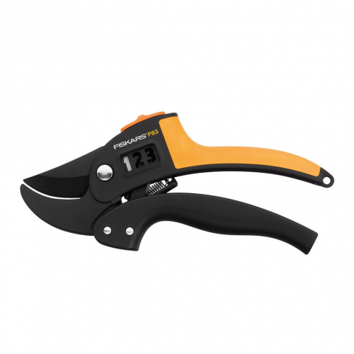 Контактный секатор Fiskars с храповым механизмом PowerStep