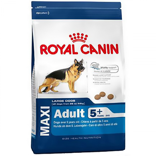 Корм для собак Royal Canin Size Maxi Adult 5+ для крупных пород старше 5 лет, птица 15 кг