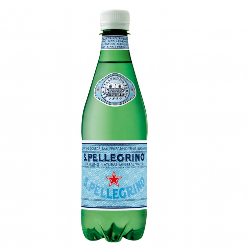 Вода минеральная San Pellegrino газированная гидрокарбонатно-сульфатная магниево-кальцевая 0,5 л