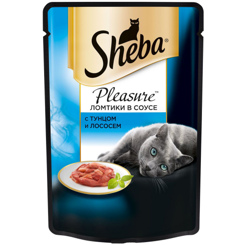 Корм для кошек SHEBA Pleasure Тунец и лосось 85г