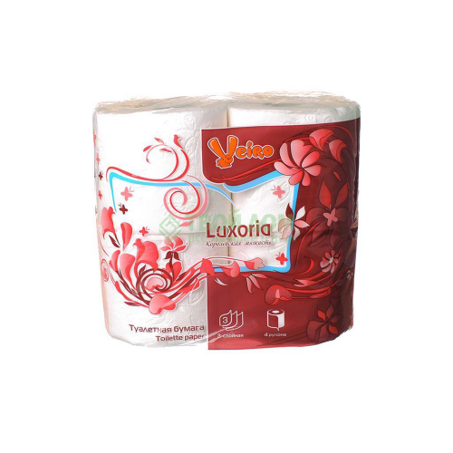 Туалетная бумага Linia Veiro Luxuoria 4 рулона 3 слоя
