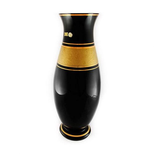Ваза Egermann чёрная 40 см