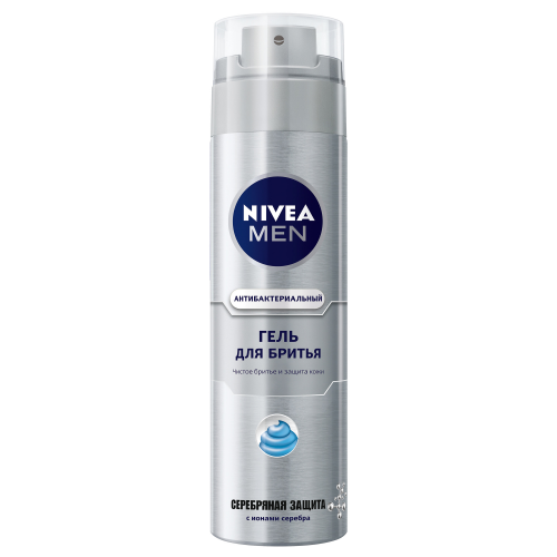 Гель для бритья Серебряная защита 200 мл Nivea