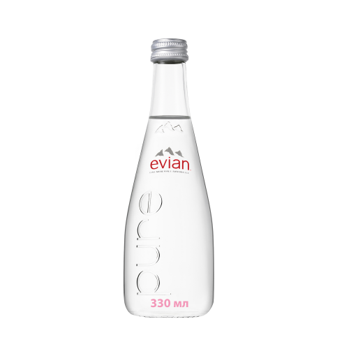 Вода минеральная Evian негазированная 0,33 л
