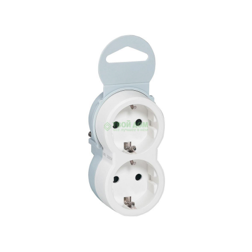 Розетка Legrand Элиум White 2х2Р+Е, 16А (50655)