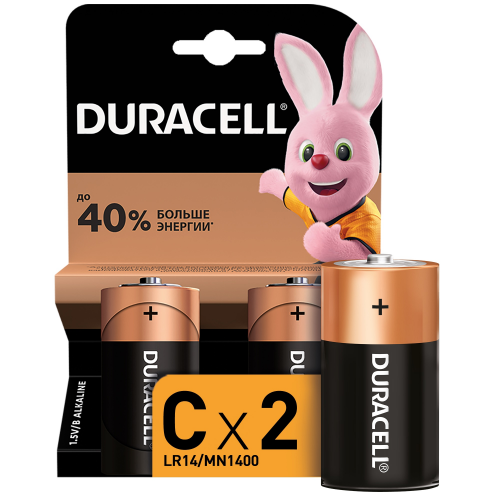 Батарейки DURACELL LR14-2BLb С 2шт