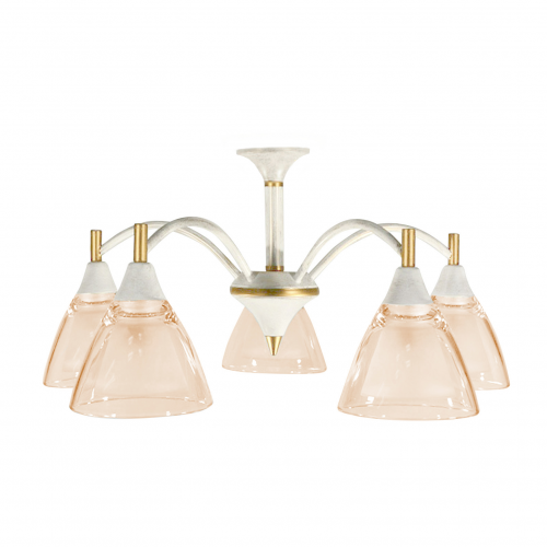 Люстра подвесная Florex international L0146/5 BIANCO ORO
