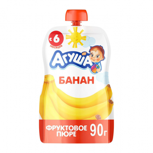 Пюре фруктовое Агуша Банан 90 г