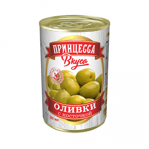 Оливки Принцесса Вкуса с косточкой 300 мл