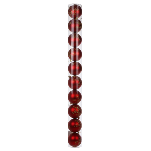 Набор елочных подвесных игрушек Golden art 10шт 8см