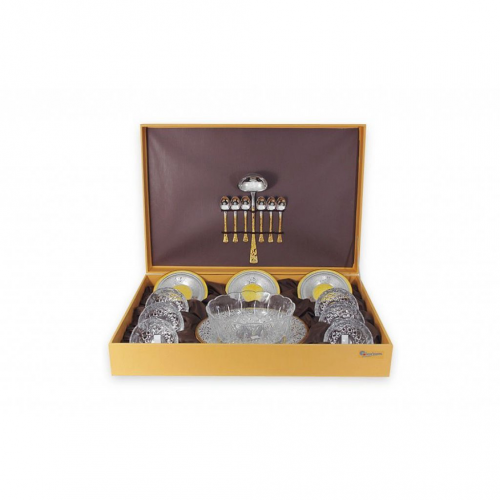 Набор для салата Giorinox из 21 предмета Dubai Gold and Silver