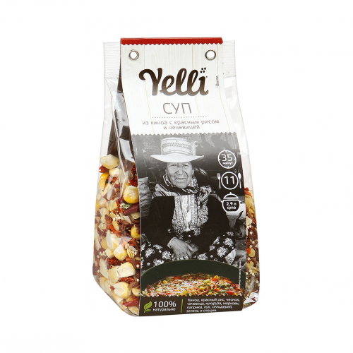 Суп Yelli из киноа с красным рисом 250 г