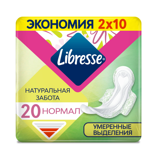 Гигиенические прокладки Libresse Natural Care Ultra Normal DUO, 20 шт