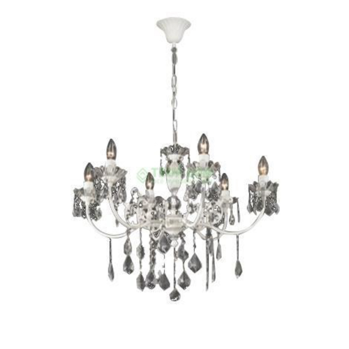 Люстра подвесная RUGGIU L 1063/6 WH MATT+CRYSTAL