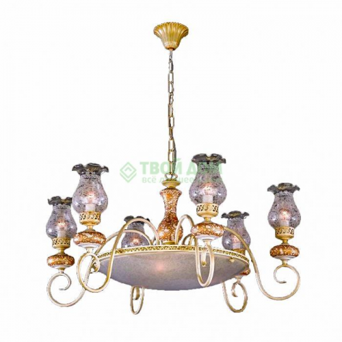 Люстра подвесная Ruggiu Lam L 306/6+3 Ivory+Ceramica