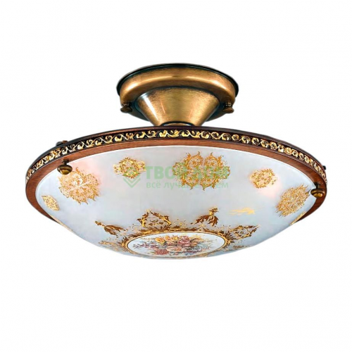 Люстра потолочная Ruggiu Lam Pl 415/3 Bronz Decflower