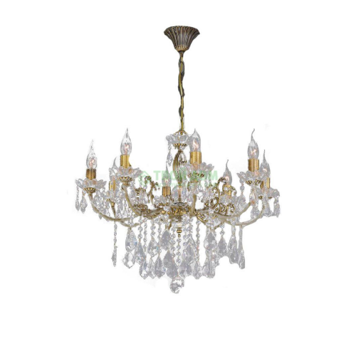 Люстра подвесная Ruggiu Lam L 1063/6 Bronz+Crystal