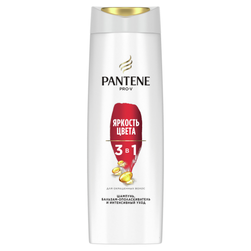 Шампунь и бальзам-ополаскиватель Pantene Pro-V 3 в 1 Яркость цвета 360 мл