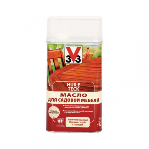 Масло V33 для садовой мебели 1 л