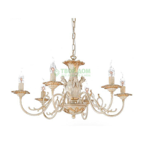 Люстра подвесная La Lampada Lam L 1202/6 Ivory Craquelet