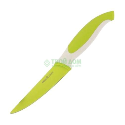 Atlantis Нож для овощей 10см зеленый