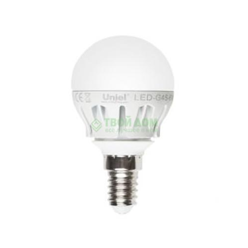 Лампочка Uniel LED-G45-6W/NW/E14/FR ALM
