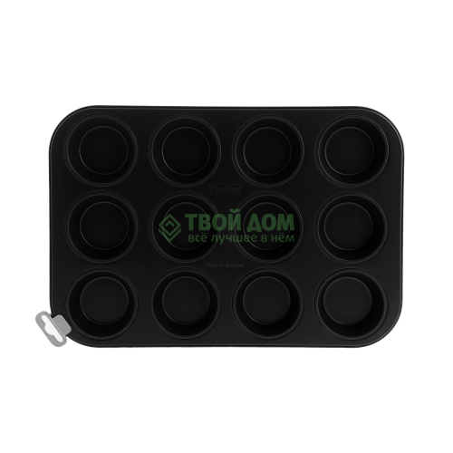 Форма для выпечки Fackelmann black 12 кекc 38х26х3см