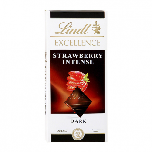 Шоколад Lindt Еxcellence с кусочками клубники 100 г