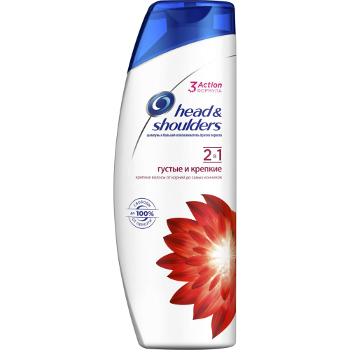 Шампунь и бальзам-ополаскиватель Head & Shoulders 2 в 1 Густые и крепкие 400 мл