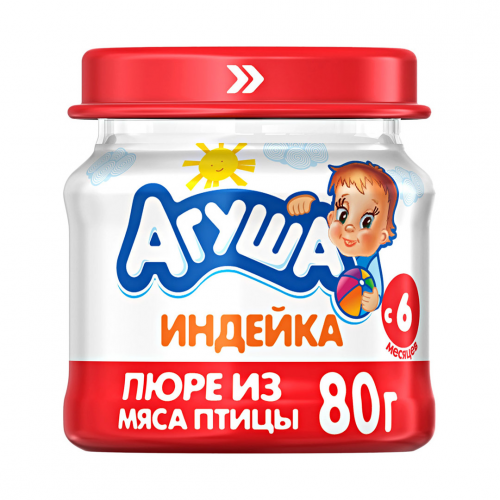 Пюре мясное Агуша Индейка 80 г