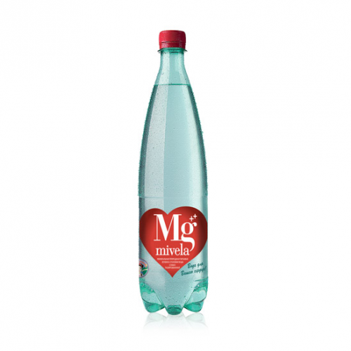 Вода минеральная Mivela Mg++ слабогазированная 1 л