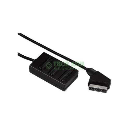Переходник HAMA Scart 1->3 21контакт полное соединение (H-11933 (00011933)