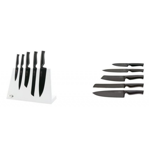 Набор ножей 6 предметов Virtu black Ivo