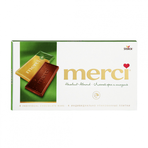 Шоколад Merci Лесной орех и миндаль 100 г