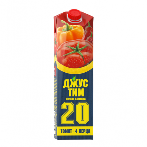Сок Джус-Тим Томат-4 перца с мякотью 1 л