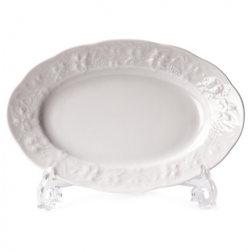 Блюдо Tunissie Porcelaine Vendanges Filet Рlatine 28 см