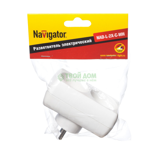 Разветвитель Navigator 94 671 NAD-L-2X-C-WH 2