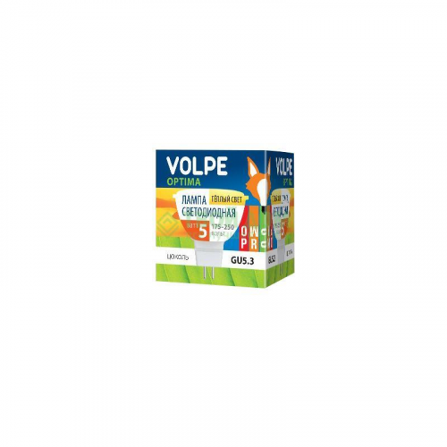 Лампочка Volpe LED-JCDR-5W/WW/GU5.3/O КАРТОН