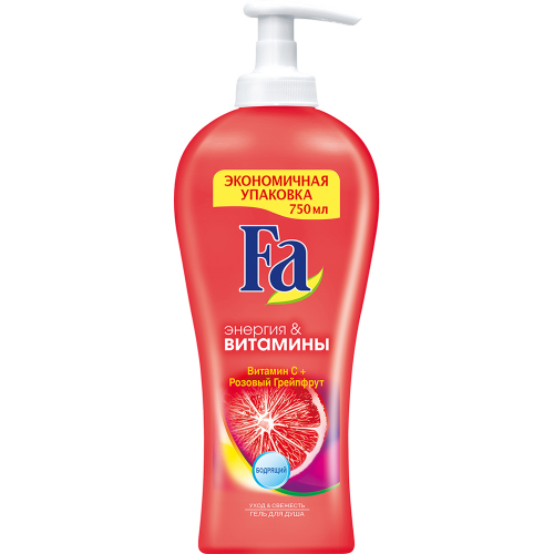 Гель для душа Fa Энергия & Витамины Грейпфрут 750 мл