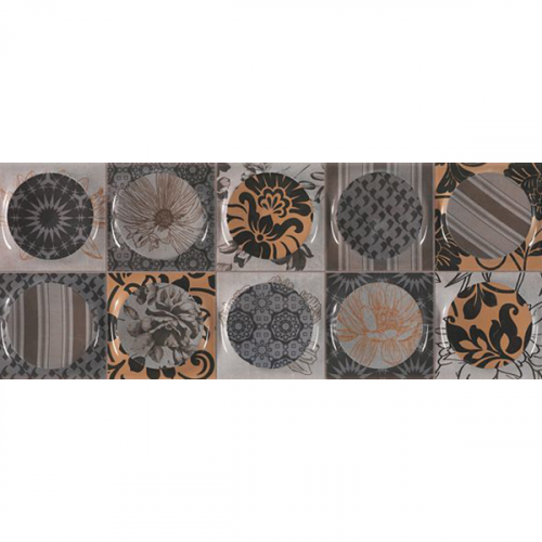 Декор APE Ceramica Concorde Decor Hanoi Grafito 20x50 см
