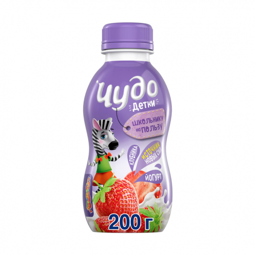 Йогурт Чудо Детки Клубника 2,2% 200 г