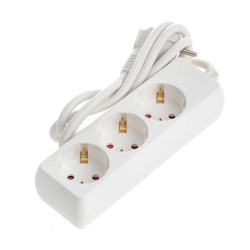 Удлинитель сетевой Megavolt boyang 3м 1,5м h05vv-f 3g0, 75mm2, 250v~ 10a max. 2000w